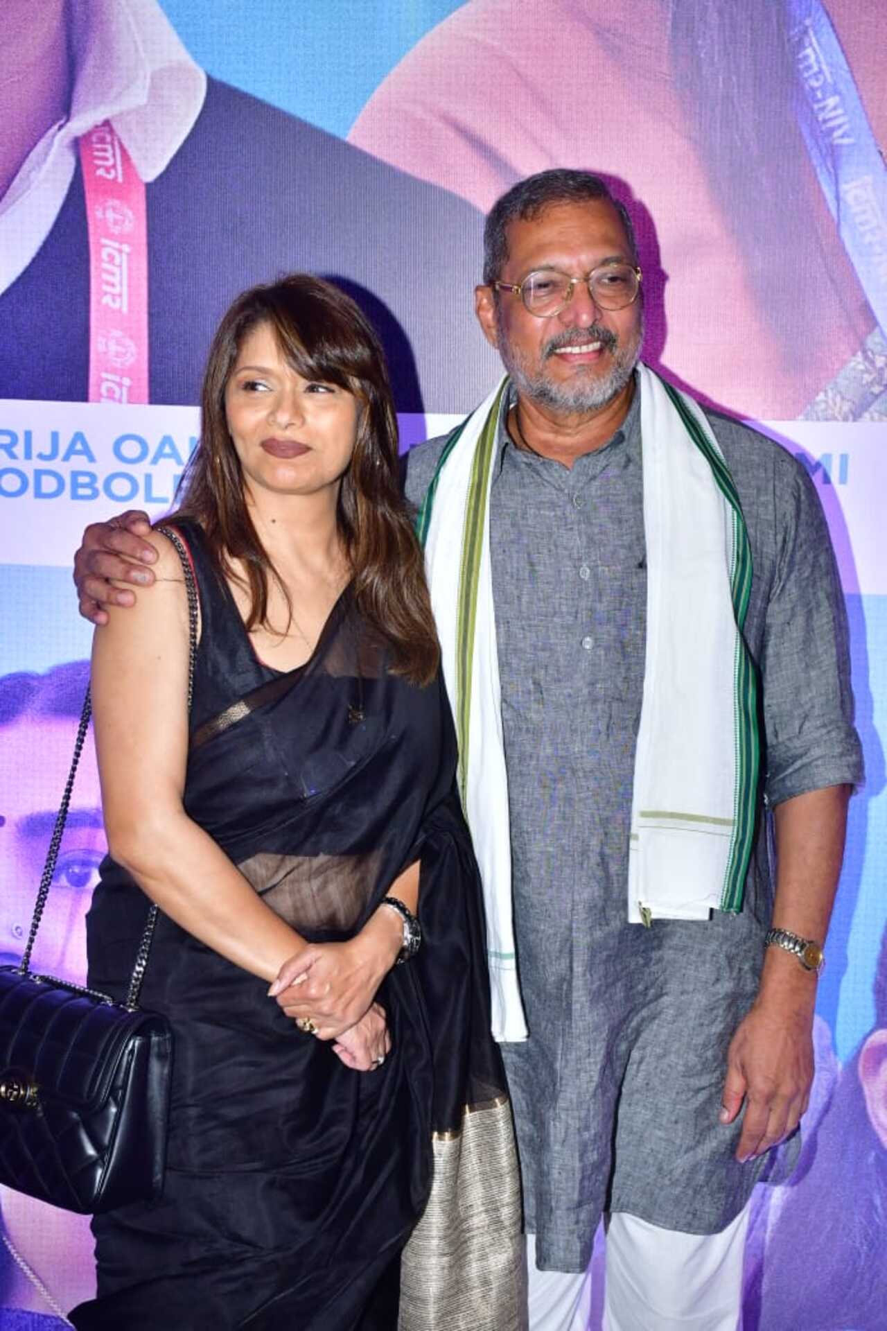 Pallavi posed for pictures with her co-star Nana Patekar. They are headlining the film with an ensemble